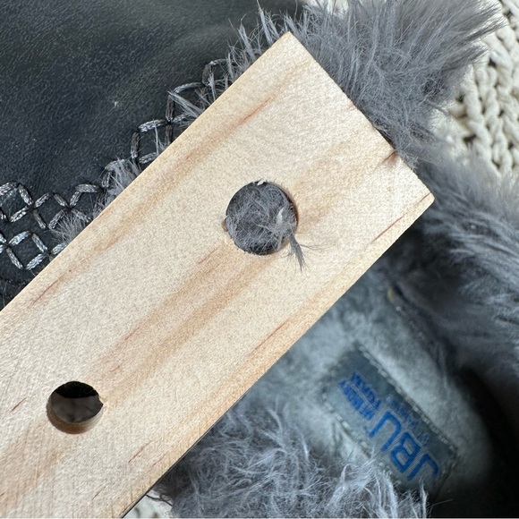 JBU by Jambu Willow Memory Foam Faux Fur Lined Slippers Womens Size 11 Grey - Picture 12 of 14